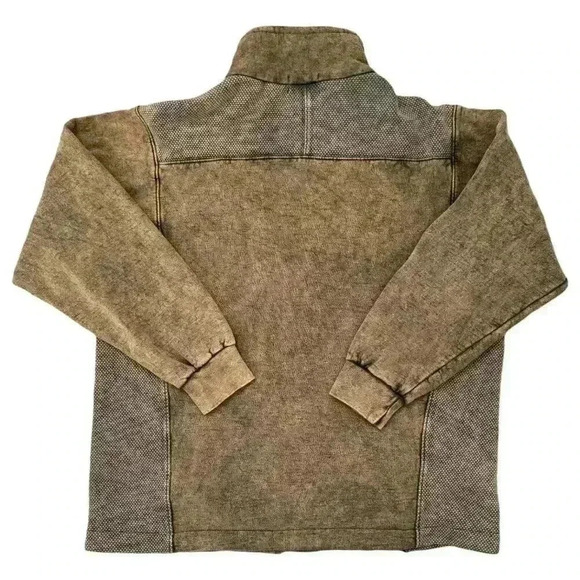 Vintage English Bay acid wash heavy cotton zip jacket with embroidered logo - Picture 2 of 8